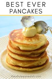 The Best Pancake Recipe The Wholesome Dish Video Recipe Video In 2020 Best Pancake Recipe Tasty Pancakes Homemade Pancake Recipe