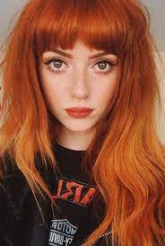 20 Orange Hair Color Trend Is Taking To The Next Level Orange Hair Couldn T Care Less Goodness Cabello Color Cobrizo Look De Cabello Cabello Color Zanahoria