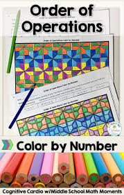Try This Self Checking Color By Number To Help Your Math Students Practice Using The Order Of Operations Ma Order Of Operations Math Operations Learning Math