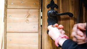 Black lock for sliding barn door wood door latch gate easy diy hardware kit. How To Fit A 5 Lever Mortice Lock On A Shed The Carpenter S Daughter