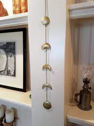 Gold Moon Phase Wall Hanging Brass Metal Moon Wall Decor Etsy Moon Phase Wall Hanging Brass Metal Moon Wall Decor