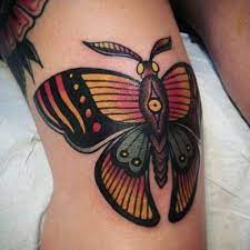 Traditionelle Schmetterlings Knie Tatowierung Tattoo Muster Knee Tattoo Tattoos Traditional Butterfly Tattoo