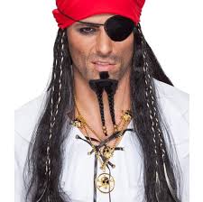 Captain Jack Beard, Chinbeard Long with Brown Pearls, Black (Costume  Accessory) : Amazon.nl: Beauty