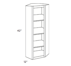 The simple edge details add a touch of excitement. Cubitac Bergen Shale Waverly Cabinets