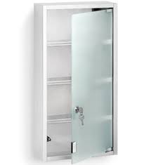 Jensen 401adj 16 x 20 in. Stainless Steel Locking Medicine Cabinet In Bathroom Medicine Cabinets