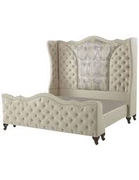 Thus, it ensures you do not fall along any side of the bed. High Style Bed With Tufted Head Board And Foot Board With Albino Ga
