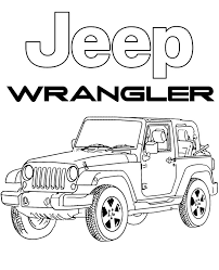 Free printable hot wheels coloring pages for kids. Printable Jeep Wrangler Coloring Sheet To Print
