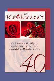 Rubinhochzeit freche sprüche zum 40 hochzeitstag. Spruche Fur 40 Hochzeitstag Hochzeit Karte Rubinhochzeit Kunstdruck 40 Hochzeitstag