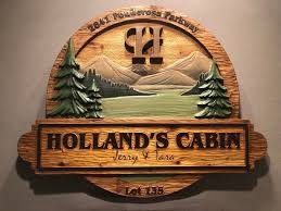 Custom Carved Cabin Signs Wood Signs Handmade Signs Rustic Etsy Hand Carved Wood Signs Hand Carved Wooden Signs Carved Signs