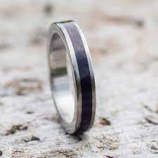 Irish Bog Oak Ring The Wood Hut - Beautifully Handcrafted Wooden Rings Jewellery And Gifts