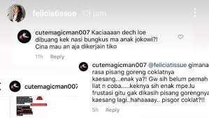 Felicia tissue mengaku banyak orang mempertanyakan kelanjutan hubungannya usai kaesang 'menghilang'. Ashp3lxredslnm