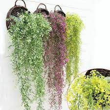 Shop the best selection for uv protected and water resistant fake outdoor plants at afloral.com. Artificial Flowers Cellling Wall Hanging Flower Vine Wedding Decoration Hanging Plant Pot Basket Indoor Outdoor Garden Decor Artificial Dried Flowers Aliexpress