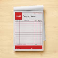 Print Custom Bill Book Receipt Books Invoice Books And Notepads With Logo At Vistaprint In