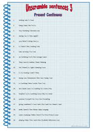 Unscramble Sentences 3 Worksheet Free Esl Printable Worksheets Made By Teachers Sentences Study German Writing Skills