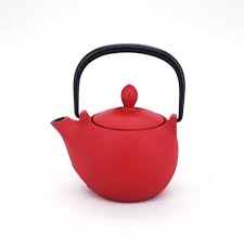 Cast iron teapots do not add iron to the water. Japanese Red Cast Iron Teapot Iwachu Meron 0 3 Lt