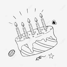 Definitely coming back to get more cakes. Linear Birthday Doodle Delicious Cake Gift Line Draw Birthday Png Transparent Clipart Image And Psd File For Free Download