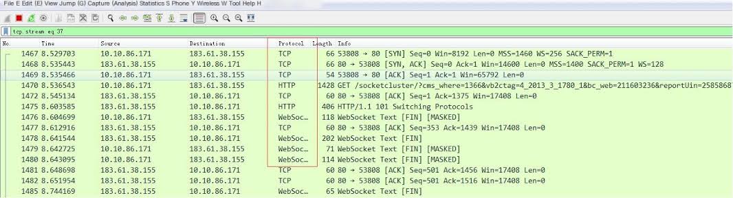 Capturing TCP socket transmission data in Wireshark, AI generated
