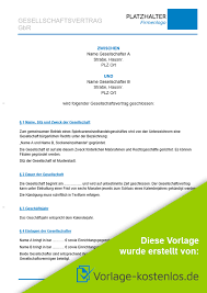 Sie wollen einen vertrag kündigen? Gbr Vertrag Muster Kostenloser Vordruck Zum Word Download