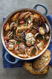 Add garlic, sauté 3 minutes, stirring occasionally, until garlic starts turn golden. Livorno Fish Stew Recipe Williams Sonoma Taste
