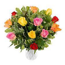 We specialize in luxury flowers delivery, monday to sunday in london and uk. Uk Flowers A Dozen Mixed Roses Get Well Flowers Congratulations Flowers Flowers
