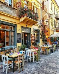 Nafplio Greece Outdoor Cafe Cafe Design Restaurant Design