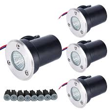 Garden Deck 3000k Warm White In Ground Well Lights Led Low Voltage Pathway Light 12v Ac Dc Romwish Led Landscape Light 5w Outdoor Lighting 1 Pack Ip67 Waterproof For Driveway Lighting Landscape Lighting