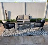 Amazon.com: PURPLE LEAF 4-Piece Wicker Patio Conversation ...
