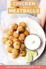 Chicken Meatballs With A Lemongrass And Ginger Yoghurt Dip Recipe Vegetable Recipes For Kids Minced Chicken Recipes Ground Turkey Recipes Healthy