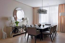 In that case, one can just put a large mirror to enhance the beauty of the wall. 24 Unique Wall Decor For Dining Room In 2020 Dining Room Wall Decor Dining Room Decor Modern Chic Modern Dining Room