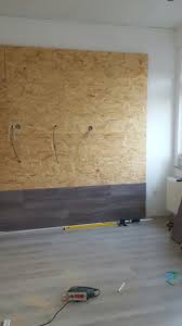 Tv Wand Holz Laminat Selbst Gemacht Tv Wand Wohnzimmer Tv Wand Holz Wandgestaltung Wohnzimmer Ideen