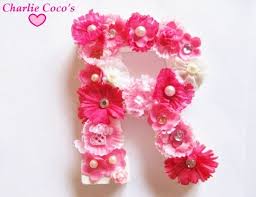 Custom Hanging Wall Letters Name Letters Flower Letters For Girls Baby Girls Room Decor Letter Petals 15 Flower Letters Letter Wall Decorative Letters