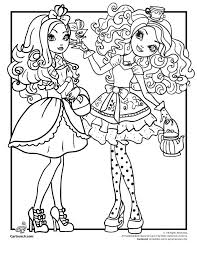 Beanie boos coloring pages maddie dog. Maddie Hatter Ever After High Coloring Pages