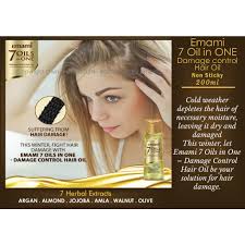 Heat the mixture and massage it into your scalp, wrap up your hair in a towel to keep your follicles warm for scalp penetration. Emami 7 Oil In One Damage Control Hair Oil Non Sticky 200ml Shopee Malaysia