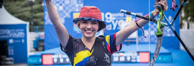 Valentina Acosta Wins Colombia S First Recurve World Champion Crown American Athletes Champion Girl Dancing