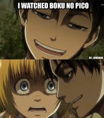 Sword Art Online Tumblr Attack On Titan Meme Boku No Pico Anime Funny