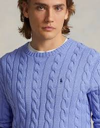 POLO RALPH LAUREN CABLE-KNIT COTTON SWEATER