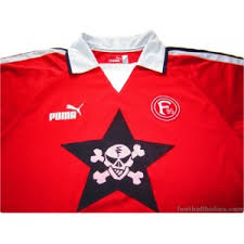 Zeige jeder für welches team dein herz schlägt und hole dir das trikot deiner lieblingsmannschaft jetzt im kickershop 2003 04 Fortuna Dusseldorf Die Toten Hosen Home Shirt Footballholics Com