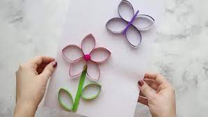 Toilet paper flowers for sale. Paper Roll Flowers The Best Ideas For Kids