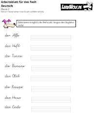 Lernen mit spaß unsere freiarbeitshefte zum frühling. Ubungen Deutsch Klasse 2 Kostenlos Zum Download Lernwolf De