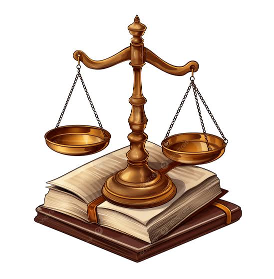 Legal And Justice Symbol Scales With Books Clock, Scales Of Justice Icon, Legal Books Illustration, Justice Scales Graphic PNG Transparent Image and Clipart for Free Download