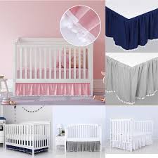 Ruffled Bed Skirt For A Baby Cot Mattress In The Size Of 60 Cm X 120 Cm -  Benlemi