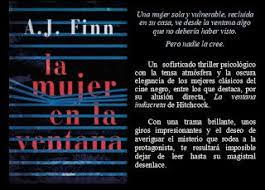 La mujer de la ventana llega a netflix este viernes. La Mujer En La Ventana A J Finn Libros Recomendados Mujer En La Ventana Libros
