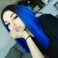 This dark ombré style goes from deep, dark roots to drastically lightened ends, and honestly, this might be our favorite way to wear the style thus far. Black Light Blonde Lady Miranda 14 Straight Hair Bob Wig Ombre Black To Blonde Color Middle Part Synthetic Full Wigs For Women Black Light Blonde Amazon In Beauty