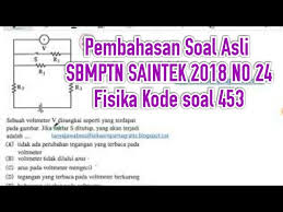 Listrik dinamis adalah aliran partikel bermuatan dalam bentuk arus listrik yang dapat menghasilkan energi listrik. Pembahasan Sbmptn Saintek 2018 No 24 Fisika Kode Soal 453 Youtube