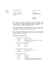Bentuk kerja sama tersebut bisa digunakan untuk kegiatan jual beli barang, atau suatu penawaran kerja sama bisnis serta usaha. Undangan Penunjukan Langsung
