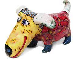 custom pet dog culpture ceramic clay dog figurine dog art etsy dog sculpture personalized sculpture animal sculptures