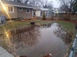 But what about the backyard? Bought Our Home A Couple Of Years Ago And Our Backyard Regularly Floods Like This Any Advice On How To Fix It Album In Comments With More Images Landscaping