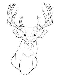 Deer Head Coloring Pages Deer Coloring Pages Animal Coloring Pages Skull Coloring Pages