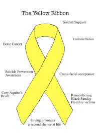 The Yellow Ribbon Awareness Ribbons Tattoo Yellow Ribbon Tattoos Endometriosis