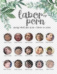 Baby Shower Game Labor or Porn Digital Download - Etsy